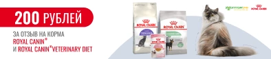 200 рублей за отзыв на продукцию Royal Canin и Royal Canin Veterinary Diet