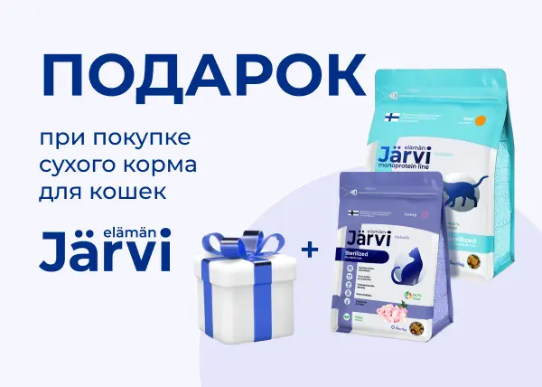 Подарки при покупке сухого корма JARVI для кошек Подарки при покупке сухого корма JARVI для кошек