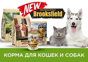 Новинка: корма супер-премиум класса Brooksfield!
