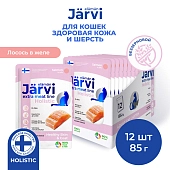 Jarvi Extra meat line пауч для кошек для красивой шерсти и здоровой кожи (кусочки в желе)