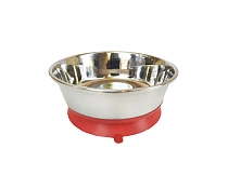 HOMEPET Heavy миска металлическая утяжеленная на силиконовой подставке с присоской