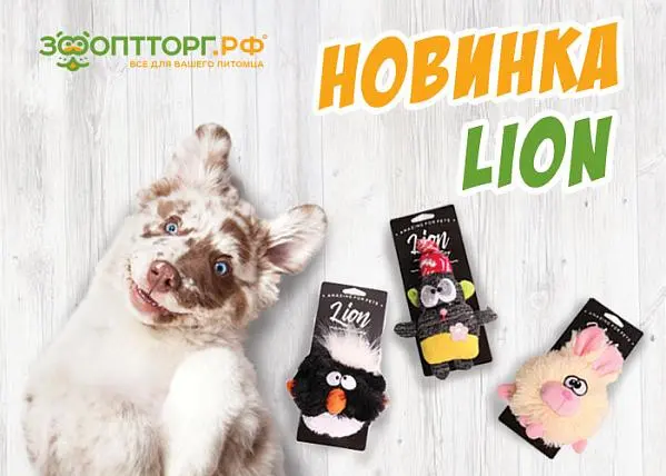 Новинки: игрушки Lion для собак и кошек 