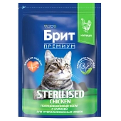 Brit Premium Cat Sterilised для стерилизованных кошек и кастрированных котов