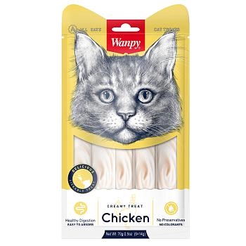Wanpy Cat Лакомство для кошек "Нежное пюре"