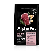 AlphaPet Superpremium сухой корм для щенков, беременных и кормящих собак крупных пород